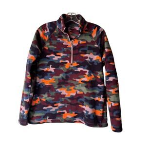 Eddie Bauer Quest Quarter Zip Fleece Multicolor Camo Medium